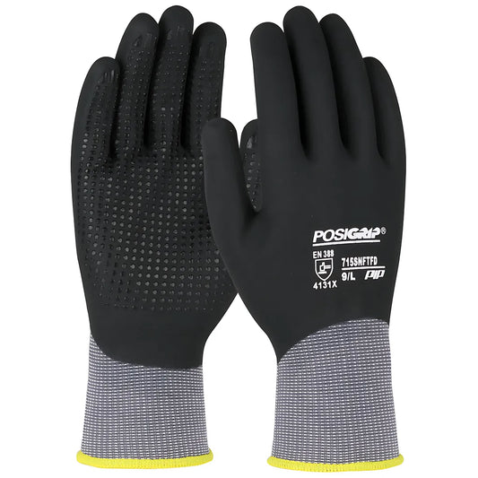 Pip 715Snftfd/L Seamless Knit Nylon Glove With Nitrile Coated Foam Grip On Full Hand - Micro Dot Grip 715SNFTFDL-21516