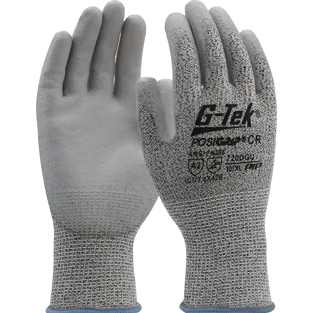 G-Tek 720Dgu/3Xl Lightweight, Polykor Blend With Polyurethane Palm And Finger Flat Grip Coating 720DGU3XL-21573