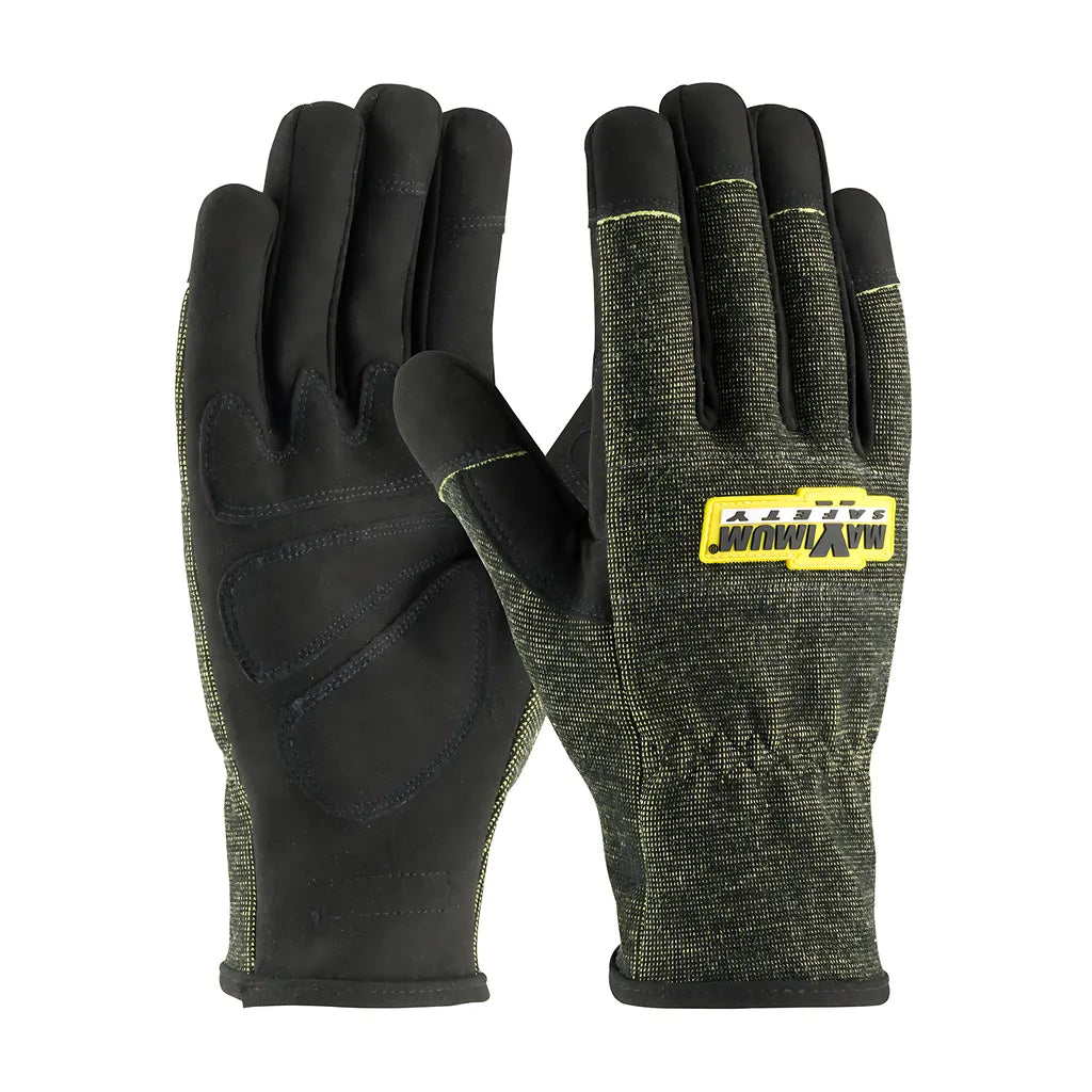 Pip 73-1703/L Synthetic Leather Palm Glove With Dupont Kevlar Blended Liner - Flame Retardant Treated 73-1703L-21623