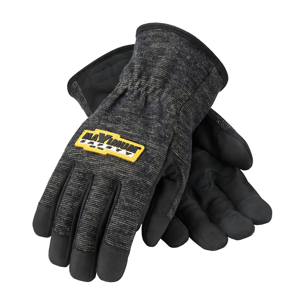 Pip 73-1703/L Synthetic Leather Palm Glove With Dupont Kevlar Blended Liner - Flame Retardant Treated 73-1703L-21624