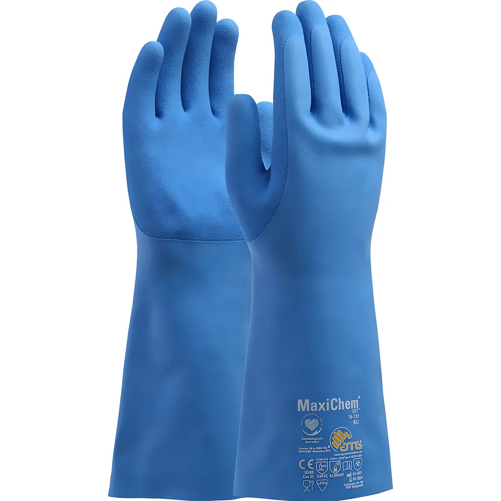 Atg 76-733/L Latex Blend Coated Glove With Hppe Liner And Non-Slip Grip On Palm & Fingers - 14" 76-733L-21674