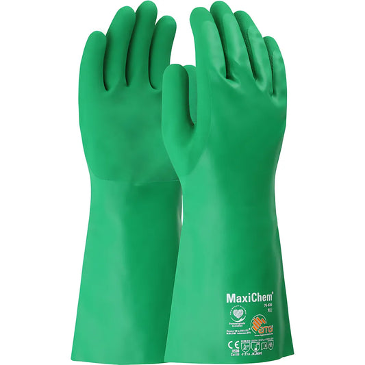 Atg 76-830/L Nitrile Blend Coated Glove With Nylon / Elastane Liner And Non-Slip Grip On Palm & Fingers – 14" 76-830L-21680