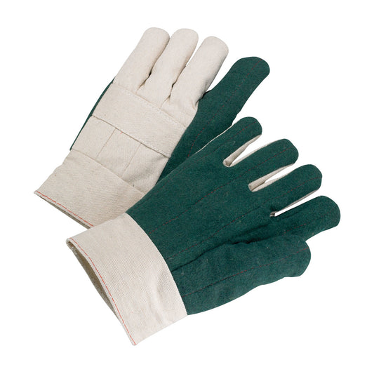 West Chester 7924GR Regular Weight Hot Mill Glove with Band Top Cuff and Cotton/Polyester Shell