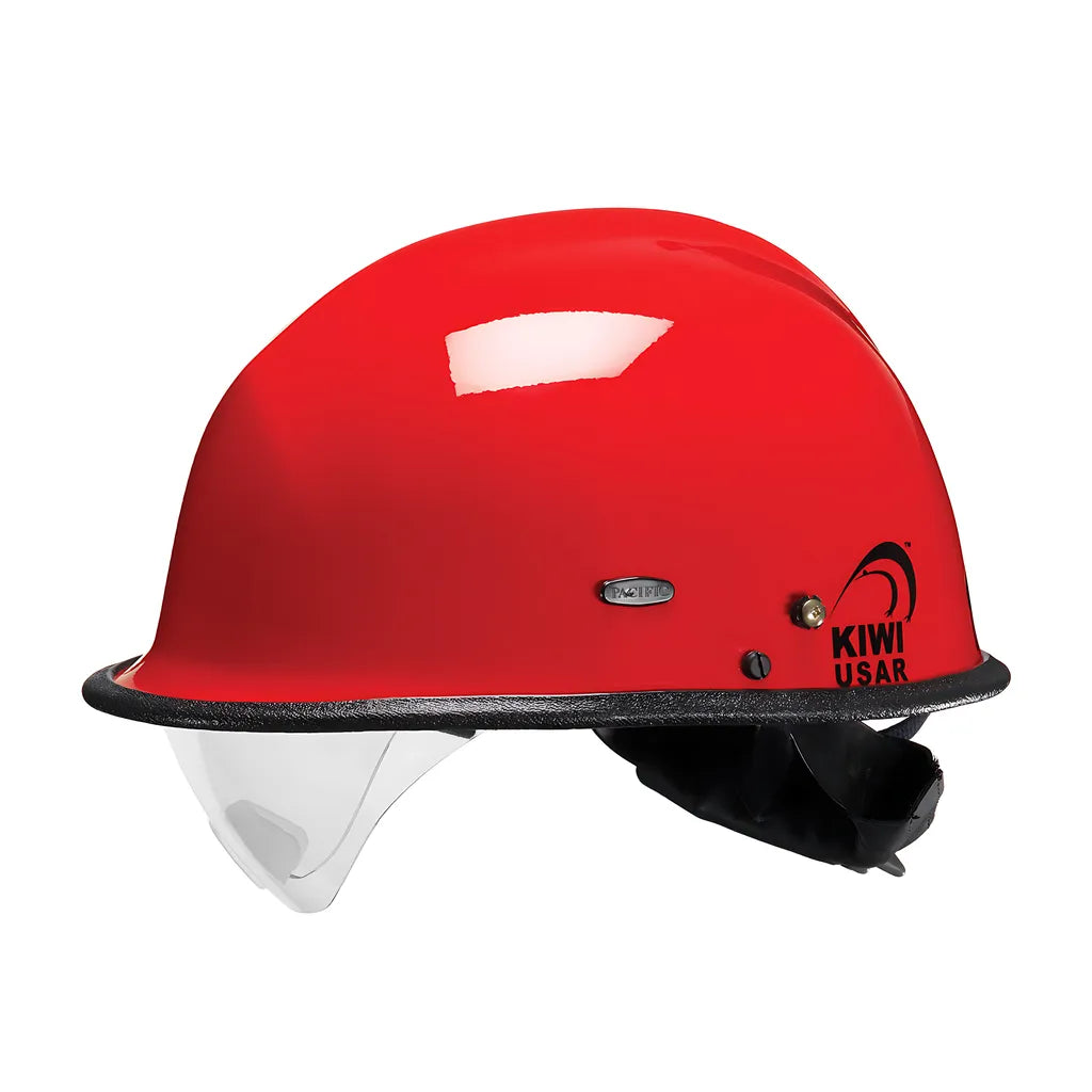 Pacific Helmets 804-3406 Rescue Helmet With Ess Goggle Mounts And Retractable Eye Protector 804-3406-21744