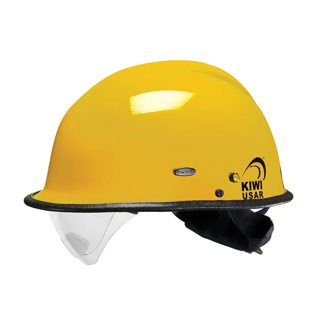 Pacific Helmets 804-3407 Rescue Helmet With Ess Goggle Mounts And Retractable Eye Protector 804-3407-21746