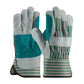 Pip 83-6733 Regular Grade Split Cowhide Leather Double Palm Glove With Fabric Back - Rubberized Safety Cuff 83-6733-21845