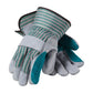 Pip 83-6733 Regular Grade Split Cowhide Leather Double Palm Glove With Fabric Back - Rubberized Safety Cuff 83-6733-21846