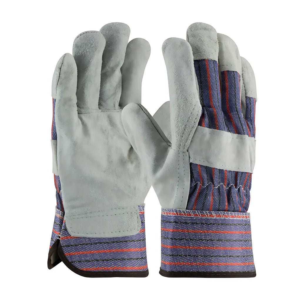 Pip 85-7500/Xxl Industry Grade Split Cowhide Leather Palm Glove With Fabric Back - Rubberized Safety Cuff 85-7500XXL-21908