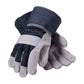 Pip 85-Db7563P Economy Grade Split Cowhide Leather Patch Palm Glove With Denim Back - Denim Safety Cuff 85-DB7563P-21923