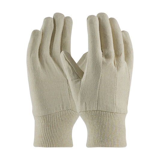 PIP 90-908CI Economy Grade Cotton/Polyester Canvas Single Palm Glove - Knit Wrist - Ladies