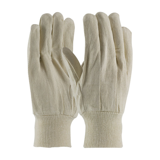 PIP 90-908I Economy Grade Cotton/Polyester Canvas Single Palm Glove - Knit Wrist