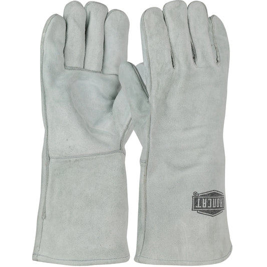 West Chester 9010/L Economy Grade Split Cowhide Leather Welder's Glove with Cotton Lining
