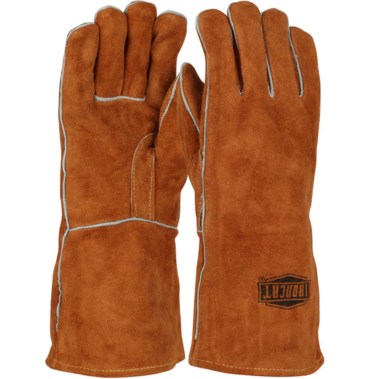 West Chester 9020/L Premium Grade Split Cowhide Leather Welder's Glove with Cotton Lining and DuPont Kevlar Stitching