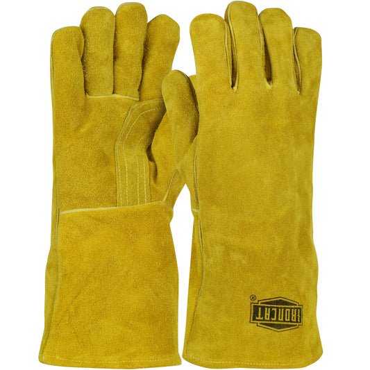 West Chester 9040/L Regular Grade Split Cowhide Leather Welder's Glove with Cotton/Foam Lining and DuPont Kevlar Stitching