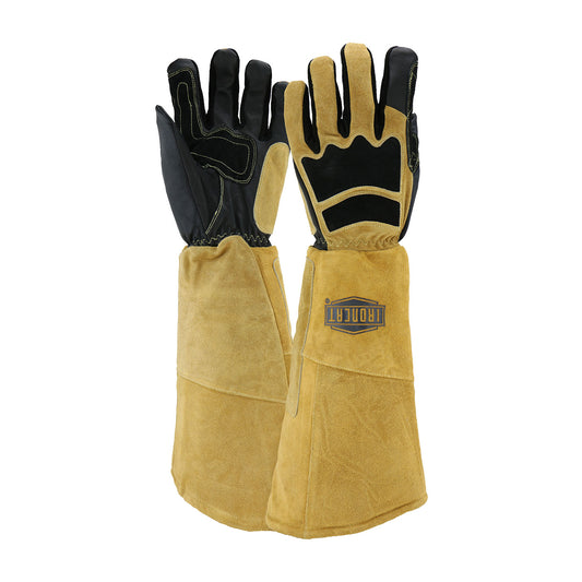 West Chester 9070/M Premium Grade Top Grain Goatskin Welder's Glove with Cotton/Foam Lining and Climax Aerogel Insulation - 20" Length