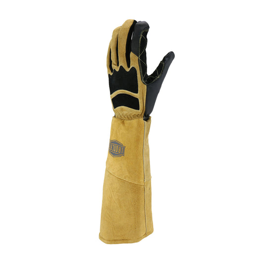 West Chester 9070LHO/M Ironcat Premium Top Grain Goatskin Welder's Glove with Split Cowhide and Climax Aerogel - DuPont Kevlar Stitched - Left Hand Only
