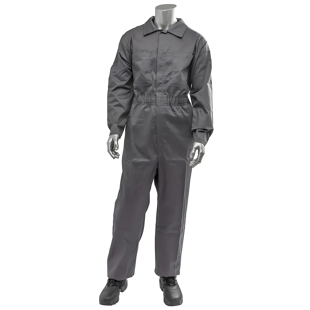 Pip 9100-2000E-Gr/2X Ar/Fr Dual Certified Economy Coverall With Zipper Closure - 9 Cal/Cm2 9100-2000E-GR2X-22150