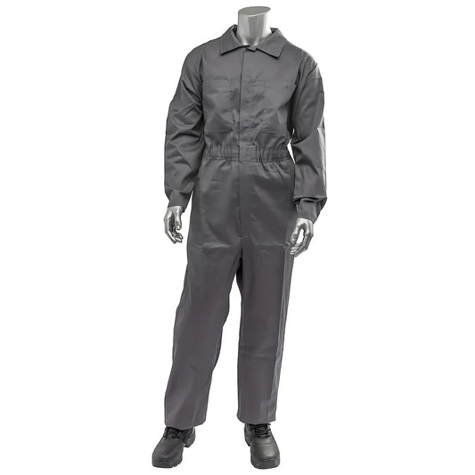 Pip 9100-2000E-Gr/4X Ar/Fr Dual Certified Economy Coverall With Zipper Closure - 9 Cal/Cm2 9100-2000E-GR4X-22152