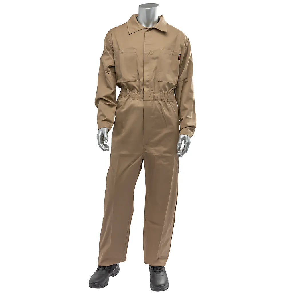 Pip 9100-2000E-Tn/3X Ar/Fr Dual Certified Economy Coverall With Zipper Closure - 9 Cal/Cm2 9100-2000E-TN3X-22166