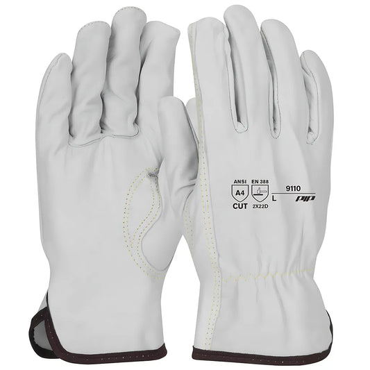 West Chester 9110/2Xl Economy Top Grain Sheepskin Leather Drivers Glove With Aramid Blended Lining - Keystone Thumb 91102XL-22517