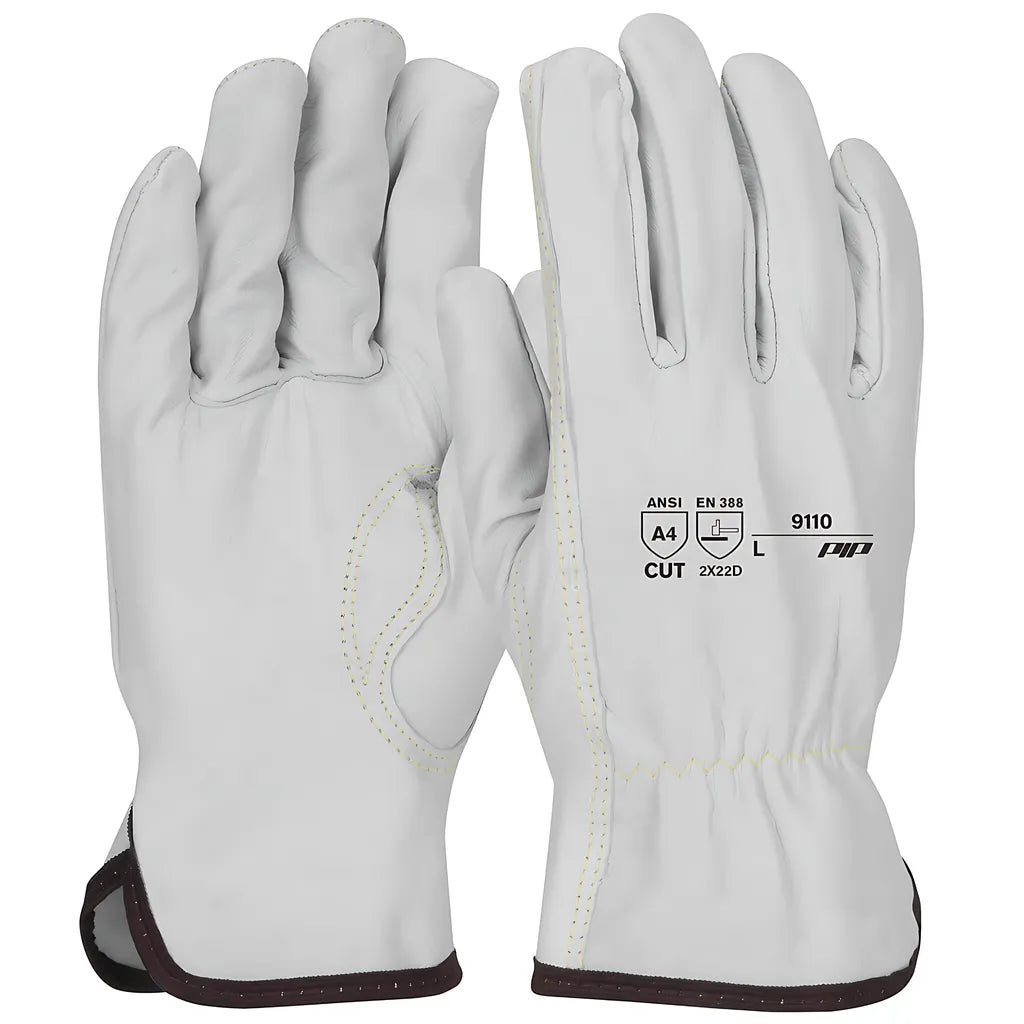 West Chester 9110/3Xl Economy Top Grain Sheepskin Leather Drivers Glove With Aramid Blended Lining - Keystone Thumb 91103XL-22518