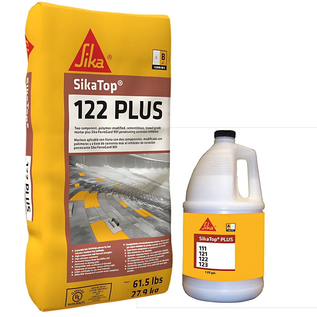 Sikatop 122 Plus - 2-Component, Anti-Corrosion, Repair Mortar-Must Order In Full Pallets