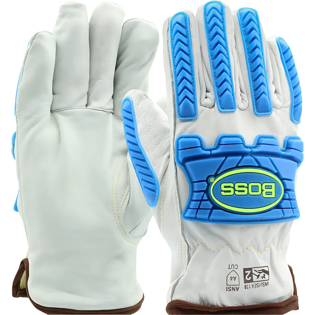 West Chester 9120/L Top Grain Sheepskin Leather Drivers Glove With Impact Protection And Aramid Blend Lining 9120L-22520