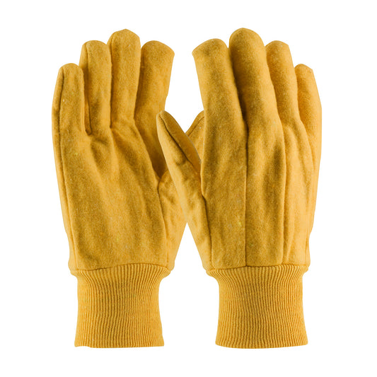 PIP 93-568 Economy Grade Chore Glove with Single Layer Palm, Single Layer Back and Nap-Out Finish - Knit Wrist