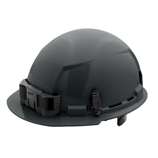 Gray Front Brim Hard Hat w/6pt Ratcheting Suspension - Type 1, Class E