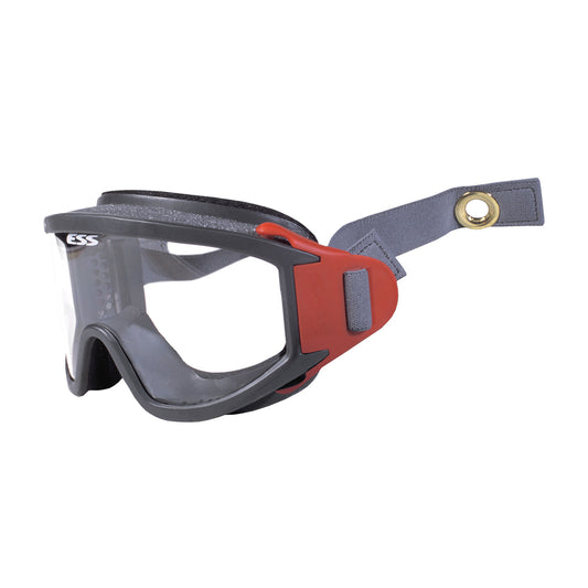 ESS 937-ESS01CB-EXS Fire & Rescue Helmet Goggle with Advanced ESS ClearZone FlowCoat Lens and Two-Piece Strap