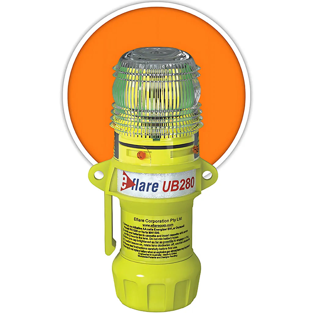 E-Flare 939-Ub280-A 6" Safety & Emergency Beacon - Flashing / Steady-On Amber 939-UB280-A-22760