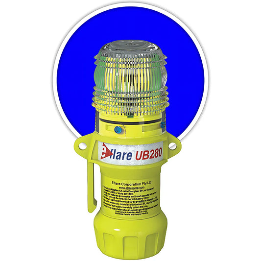 E-Flare 939-Ub280-B 6" Safety & Emergency Beacon - Flashing / Steady-On Blue 939-UB280-B-22761