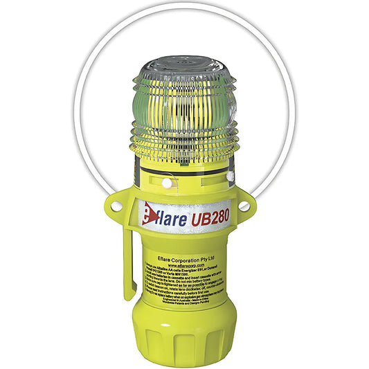 E-Flare 939-Ub280-W 6" Safety & Emergency Beacon - Flashing / Steady-On White 939-UB280-W-22764