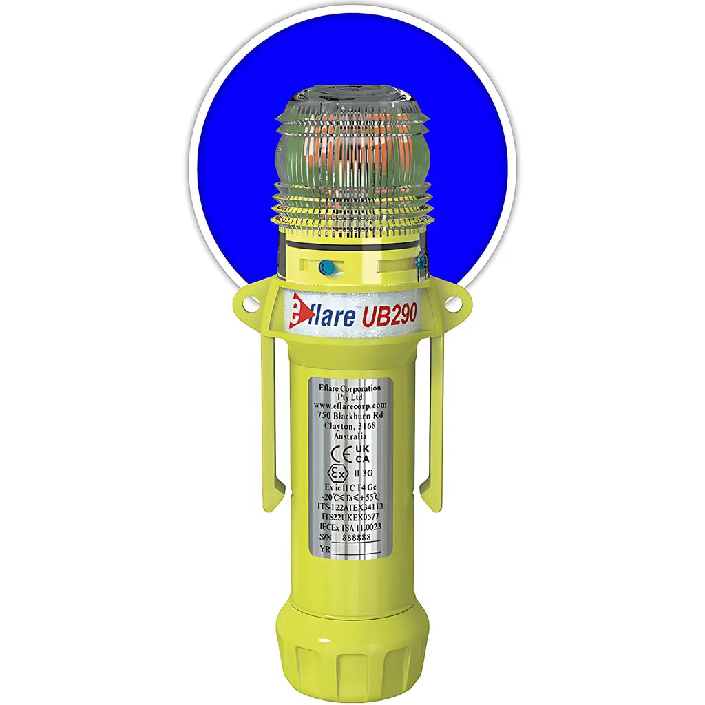 E-Flare 939-Ub290-B 8" Safety & Emergency Beacon - Flashing / Steady-On Blue 939-UB290-B-22772