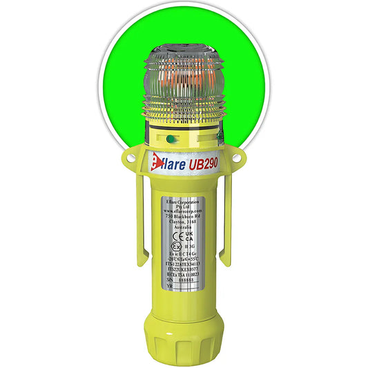 E-Flare 939-Ub290-G 8" Safety & Emergency Beacon - Flashing / Steady-On Green 939-UB290-G-22773