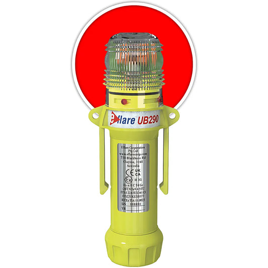 E-Flare 939-Ub290-R 8" Safety & Emergency Beacon - Flashing / Steady-On Red 939-UB290-R-22774