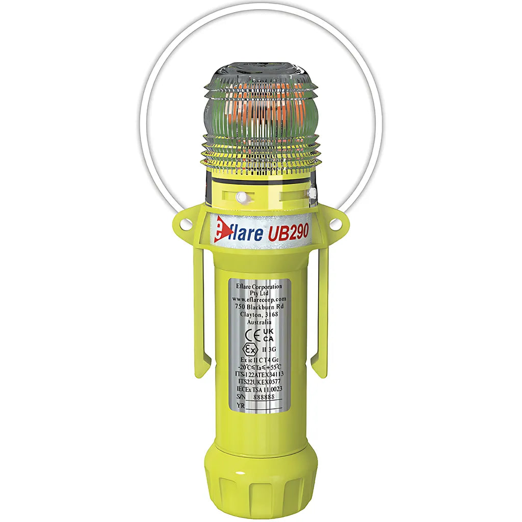 E-Flare 939-Ub290-W 8" Safety & Emergency Beacon - Flashing / Steady-On White 939-UB290-W-22775