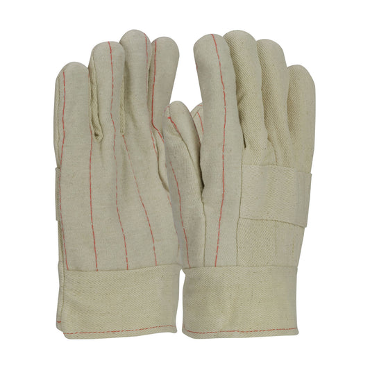 PIP 94-928I Economy Grade Hot Mill Glove with Three-Layers of Cotton Canvas and Burlap Liner - 28 oz