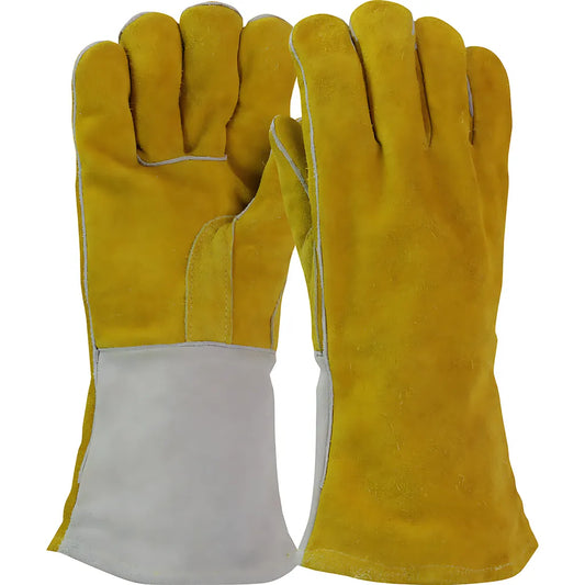 Pip 9401 Superior Grade Split Cowhide Leather Welder'S Glove With Cotton Lining And Dupont Kevlar Stitching 9401-22815