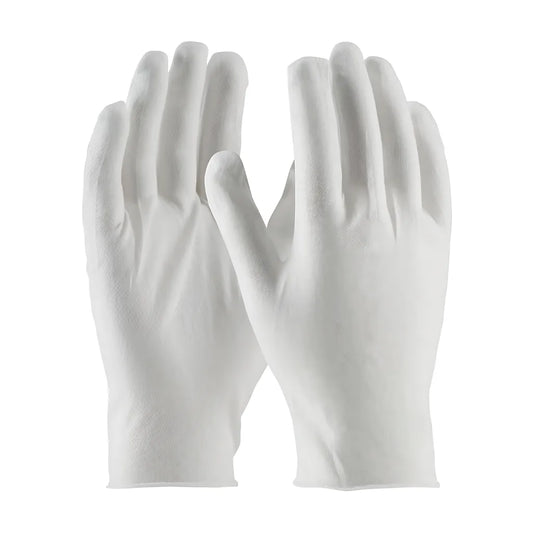 Cleanteam 97-500/10 Premium, Light Weight Cotton Lisle Inspection Glove With Unhemmed Cuff - 10.5" 97-50010-22887