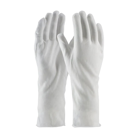 Cleanteam 97-500/14 Premium, Light Weight Cotton Lisle Inspection Glove With Unhemmed Cuff - 14" 97-50014-22890