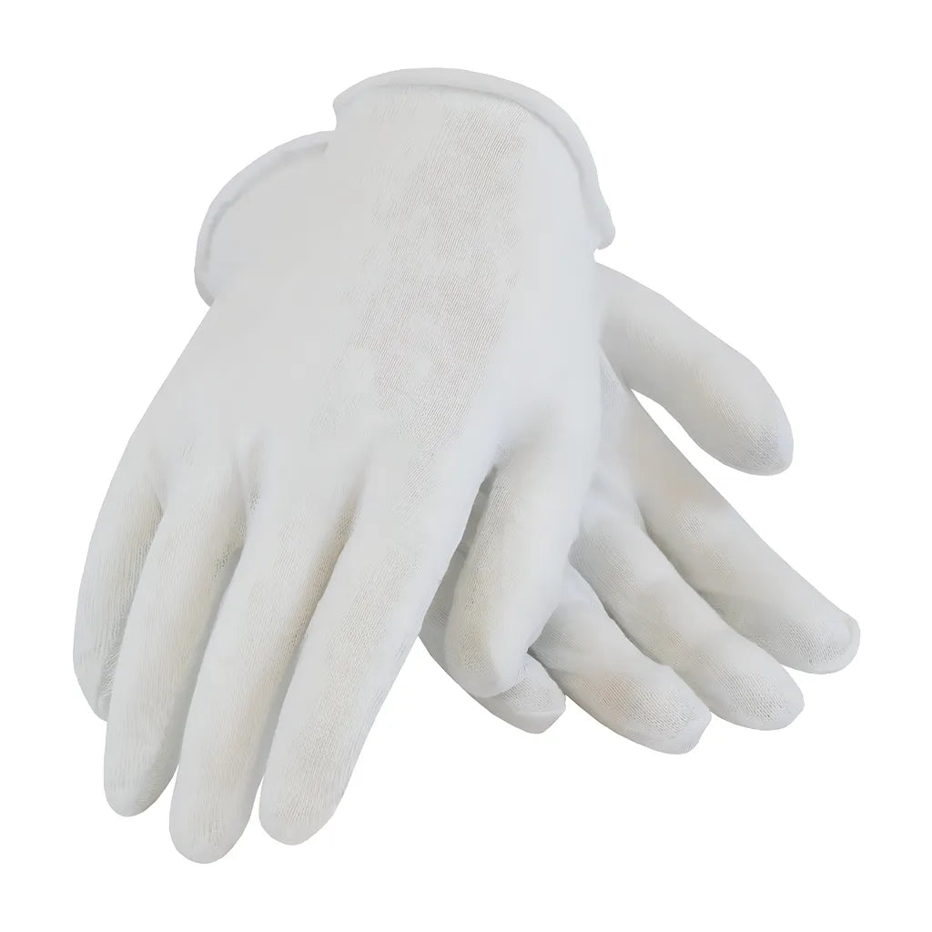 Cleanteam 97-500I Economy, Light Weight Cotton Lisle Inspection Glove With Unhemmed Cuff - 9" 97-500I-22896