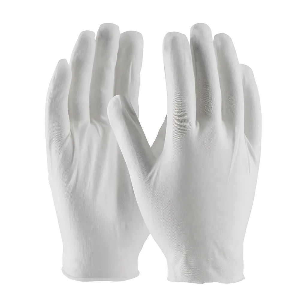 Cleanteam 97-500J Premium, Light Weight Cotton Lisle Inspection Glove With Unhemmed Cuff - Jumbo Size 97-500J-22897