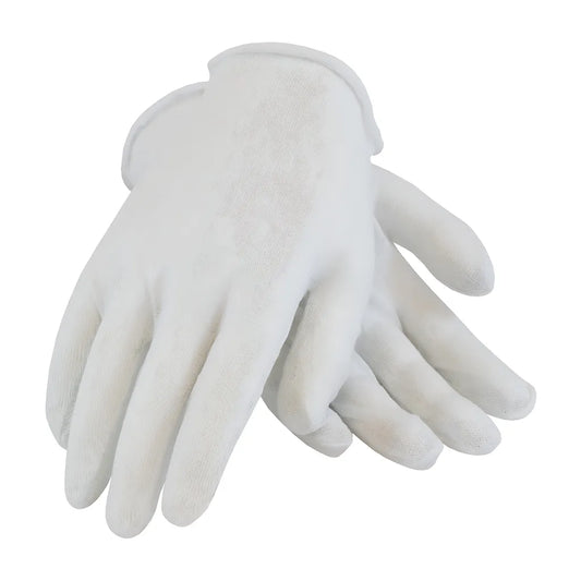 Cleanteam 97-501I Economy, Light Weight Cotton Lisle Inspection Glove With Unhemmed Cuff - Ladies' 97-501I-22903