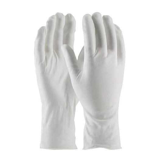 Cleanteam 97-520/12 Medium Weight Cotton Lisle Inspection Glove With Unhemmed Cuff - 12" 97-52012-22909