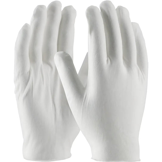 Cleanteam 97-520J Medium Weight Cotton Lisle Inspection Glove With Unhemmed Cuff - Jumbo Size 97-520J-22914