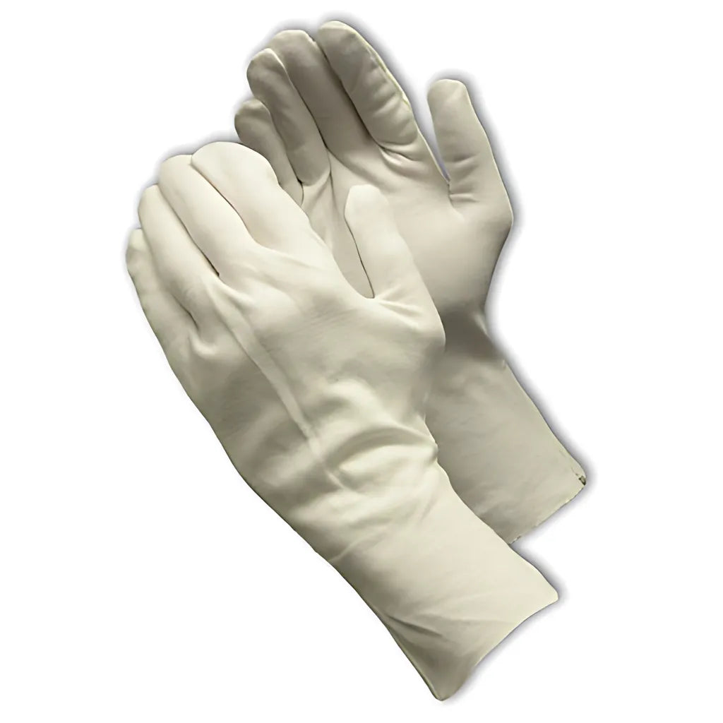 Cleanteam 97-541/12 Heavy Weight Cotton Lisle Inspection Glove With Unhemmed Cuff - 12" 97-54112-22925