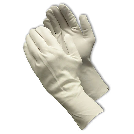 Cleanteam 97-541/12 Heavy Weight Cotton Lisle Inspection Glove With Unhemmed Cuff - 12" 97-54112-22925