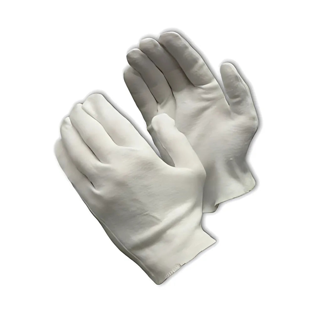 Cleanteam 97-541H Heavy Weight Cotton Lisle Inspection Glove With Overcast Hem Cuff - Ladies' 97-541H-22926