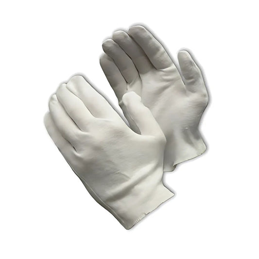 Cleanteam 97-541H Heavy Weight Cotton Lisle Inspection Glove With Overcast Hem Cuff - Ladies' 97-541H-22926
